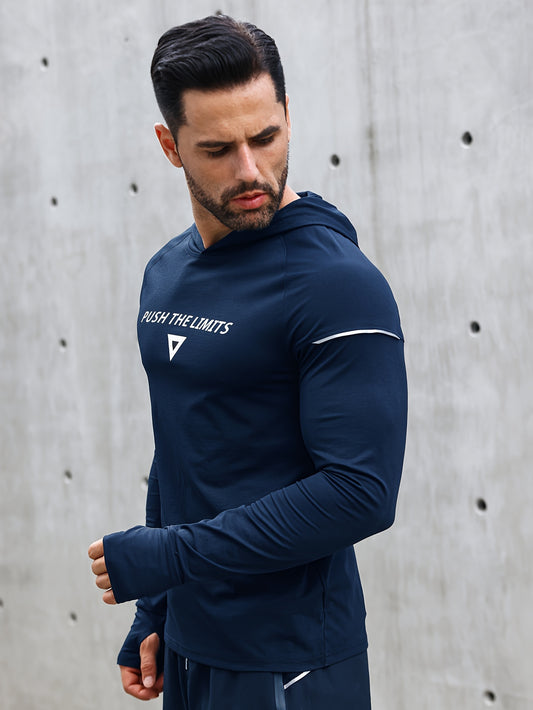 Mens Sun Protection Hoodie - Long Sleeve Hiking and Fishing Shirt - ZOOMNSTORE