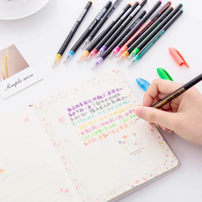 48-Color Brush Pen Set - Kawaii Art Markers for Drawing and Crafts - ZOOMNSTORE
