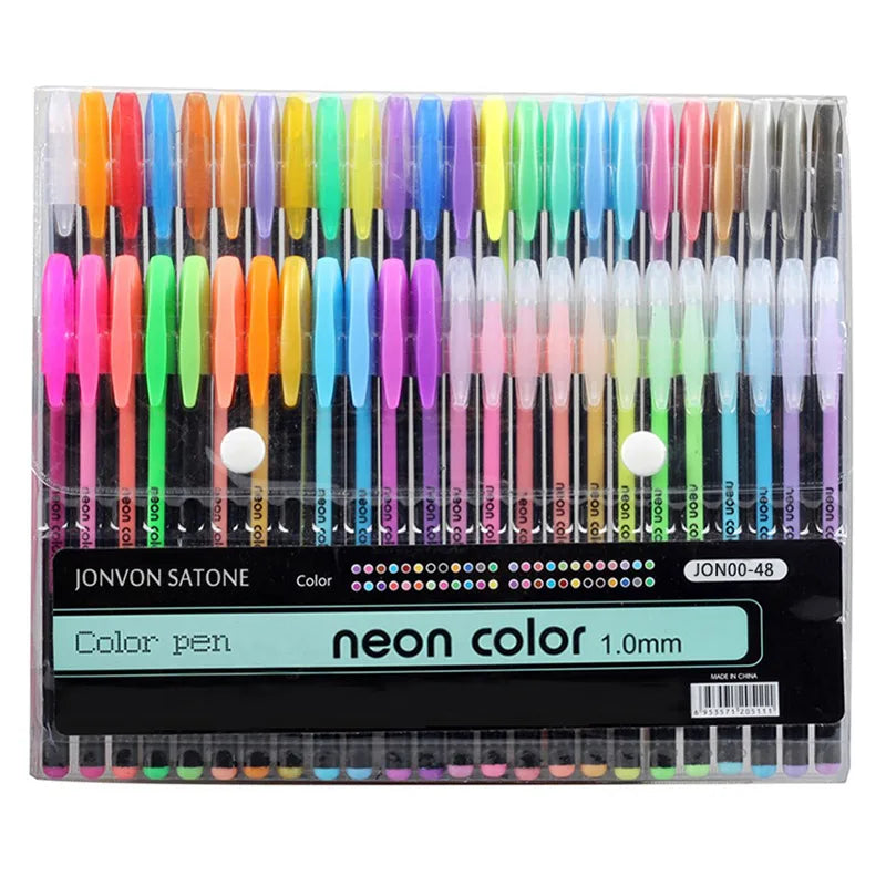 48-Color Brush Pen Set - Kawaii Art Markers for Drawing and Crafts - ZOOMNSTORE