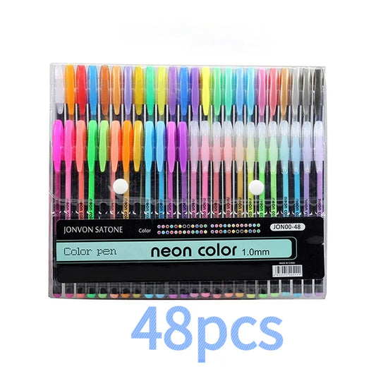 48-Color Brush Pen Set - Kawaii Art Markers for Drawing and Crafts - ZOOMNSTORE