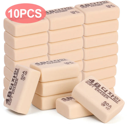 1-10PCS 4B Pencils Eraser Student Office School Stationery Writing Art Drawing Rubber Wrong Questions Correction Eraser - ZOOMNSTORE