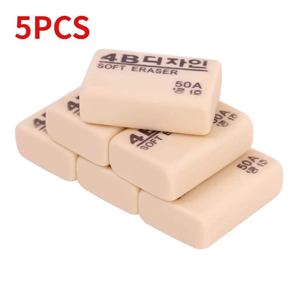 1-10PCS 4B Pencils Eraser Student Office School Stationery Writing Art Drawing Rubber Wrong Questions Correction Eraser - ZOOMNSTORE