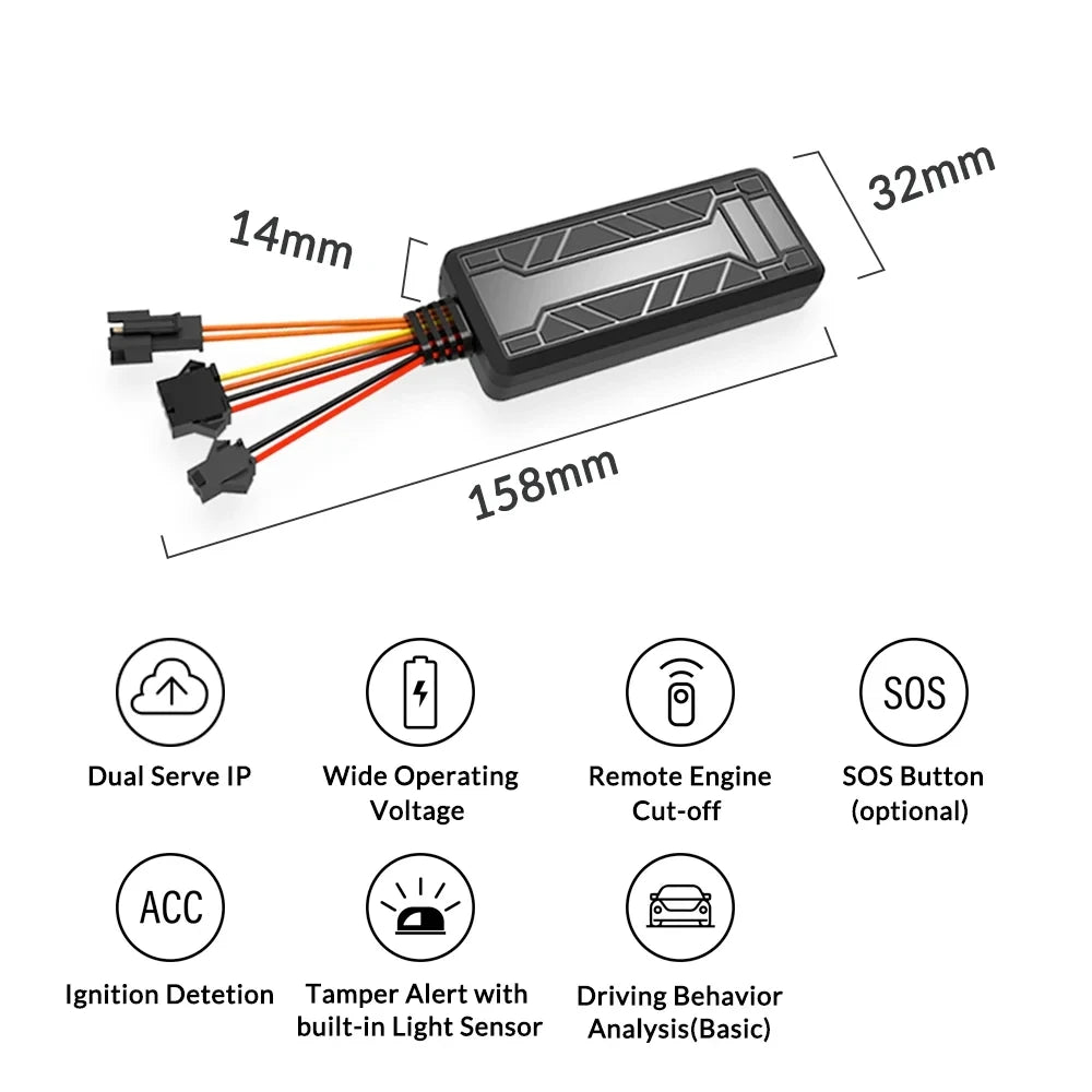 4G GPS Tracker - Mini Vehicle GPS Tracking Device with Relay & Real Time Tracking App - ZOOMNSTORE