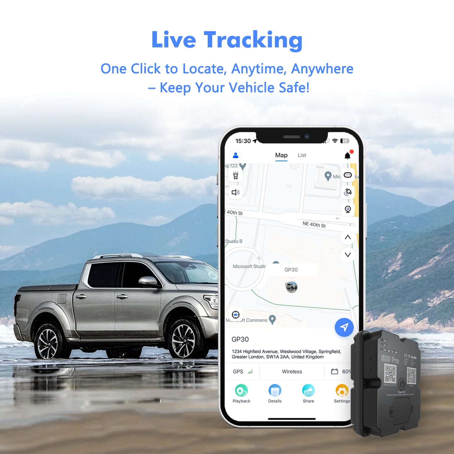 4G GPS Tracker – Real-Time Vehicle Tracking Device With Long Battery Life & Anti-Theft Alarm - ZOOMNSTORE