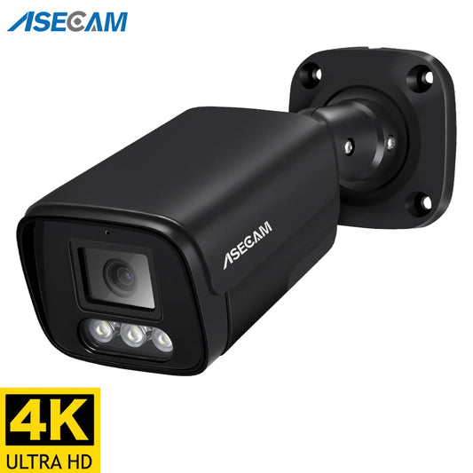 4K 8MP POE IP Camera - Outdoor Audio Surveillance with Human Detection - ZOOMNSTORE