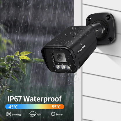 4K 8MP POE IP Camera - Outdoor Audio Surveillance with Human Detection - ZOOMNSTORE