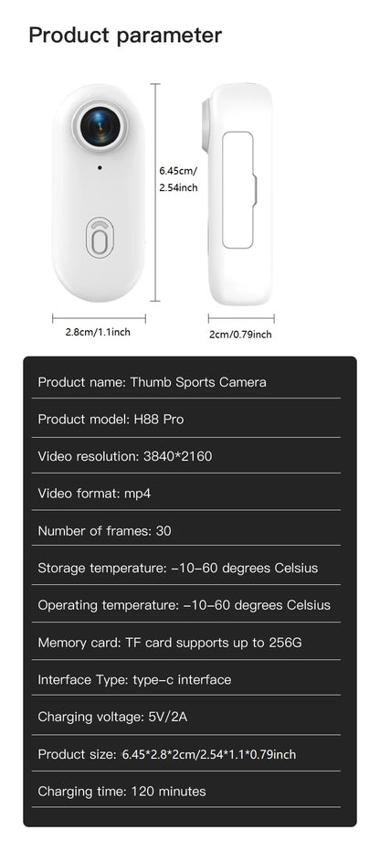 4K Action Camera - Portable Bike Camera With Wifi, Waterproof Mini Video Cam - ZOOMNSTORE