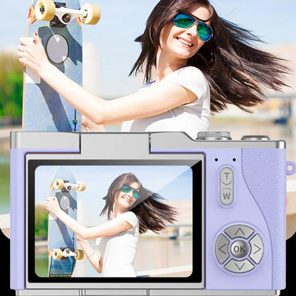 4K Digital Camera - 48MP Compact CCD Sensor Camera with 8X Zoom & 180° Flip Screen - ZOOMNSTORE