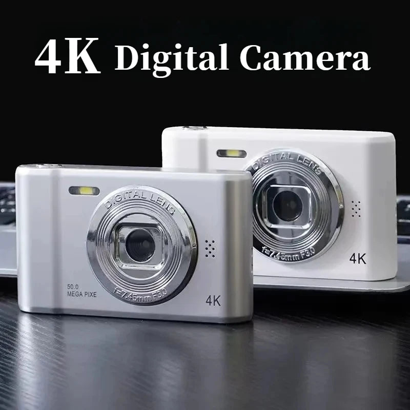 4K Digital Camera - 50MP Selfie Cam with HD Zoom  24 Screen for Kids - ZOOMNSTORE