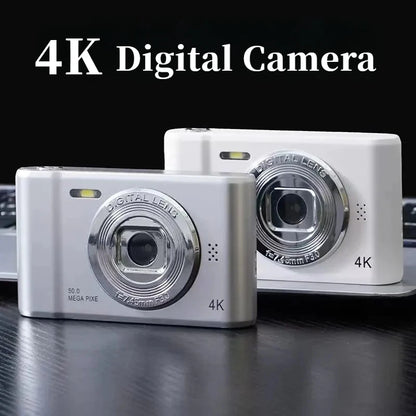 4K Digital Camera - 50MP Selfie Cam with HD Zoom  24 Screen for Kids - ZOOMNSTORE