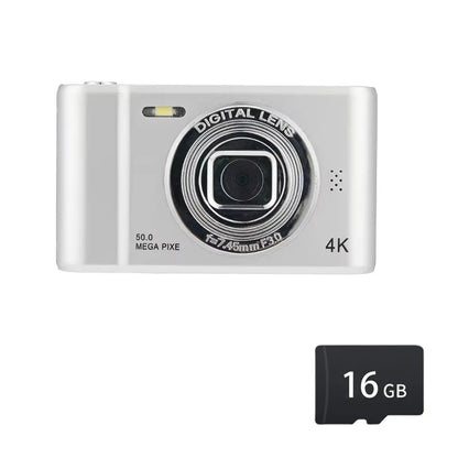 4K Digital Camera - 50MP Selfie Cam with HD Zoom  24 Screen for Kids - ZOOMNSTORE