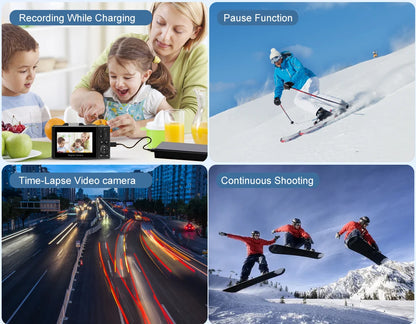 4K Digital Camera - 64MP Flip Screen Vlogging Camera with 18X Digital Zoom - ZOOMNSTORE