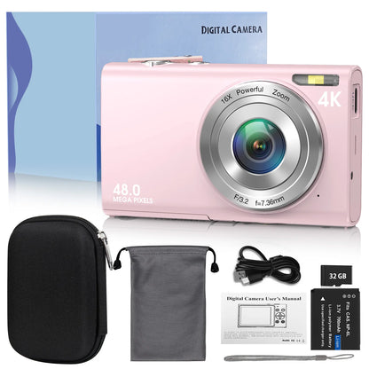 4K Digital Camera - Autofocus Vlogging Camera with 48MP, 2.8" Large Screen - ZOOMNSTORE