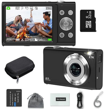4K Digital Camera - Autofocus Vlogging Camera with 48MP, 2.8" Large Screen - ZOOMNSTORE
