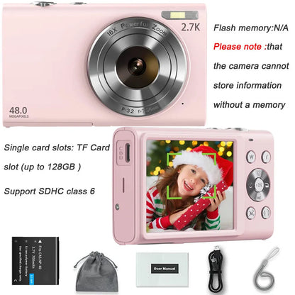 4K Digital Camera - Autofocus Vlogging Camera with 48MP, 2.8" Large Screen - ZOOMNSTORE