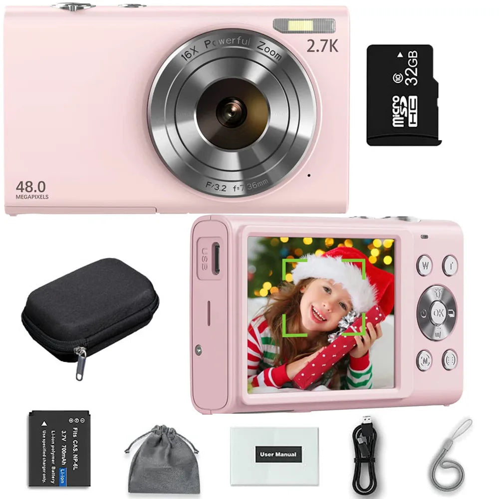 4K Digital Camera - Autofocus Vlogging Camera with 48MP, 2.8" Large Screen - ZOOMNSTORE