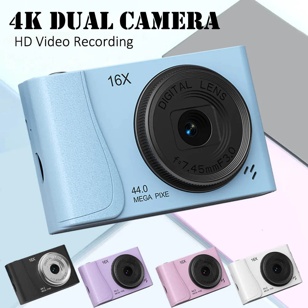 4K Digital Camera - Compact CCD Sensor Camera With 16X Zoom & Auto Focus - ZOOMNSTORE