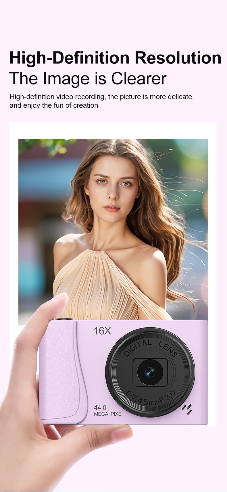 4K Digital Camera - Compact CCD Sensor Camera With 16X Zoom & Auto Focus - ZOOMNSTORE
