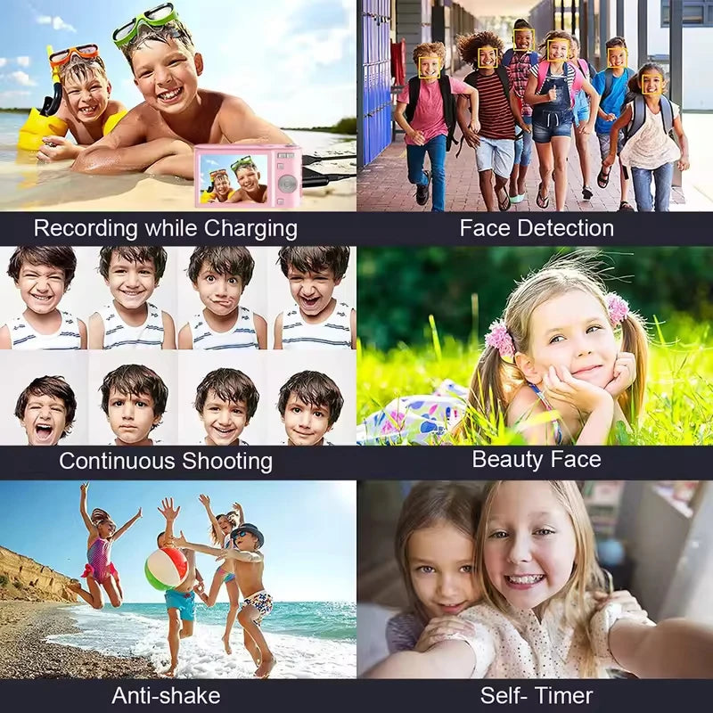 4K Digital Camera - Compact Cameras with 16x Digital Zoom & Auto Focus for Kids - ZOOMNSTORE
