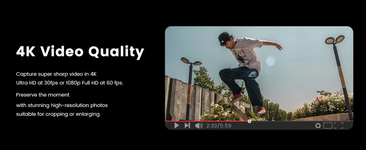 4K Digital Camera - Compact Photography Vlog Camera with Flip Screen & Wide Angle Lens - ZOOMNSTORE