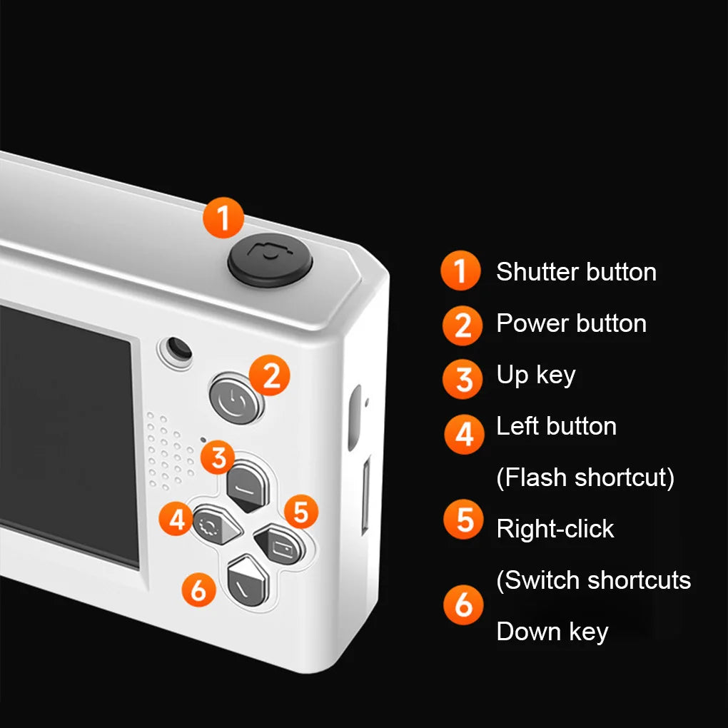 4K Digital Camera - Portable Dual Camera Flash with 50 Million HD Pixels & Auto Focus - ZOOMNSTORE