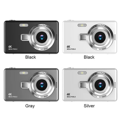 4K HD Digital Camera - Portable Vlogging Camcorder with 16X Zoom & 2.4 Inch IPS Screen - ZOOMNSTORE