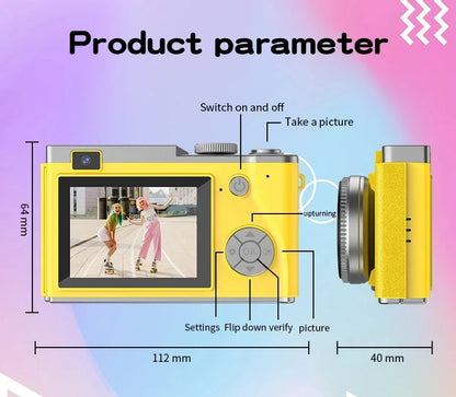 4K Kid Camera - 48MP High Resolution Digital Video Camera | Portable Vlogging Camcorder - ZOOMNSTORE