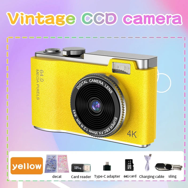 4K Kid Camera - 48MP High Resolution Digital Video Camera | Portable Vlogging Camcorder - ZOOMNSTORE