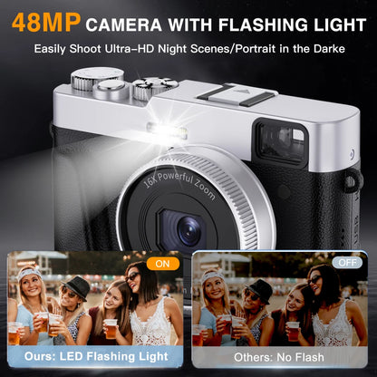 4K Vlogging Camera - 48MP Auto Focus Video Camera with 16X Zoom Anti-Shake  Viewfinder - ZOOMNSTORE