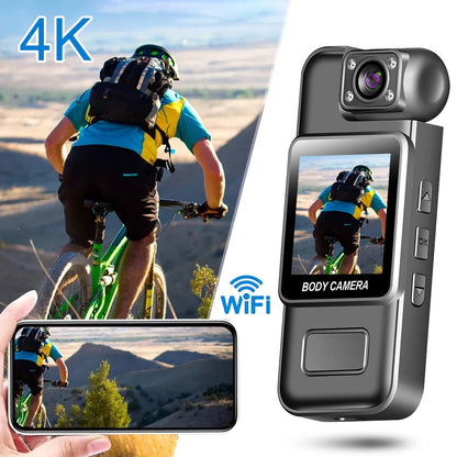 Ultra HD 4K Mini Body Camera - WiFi Digital Video Recorder with Night Vision - ZOOMNSTORE