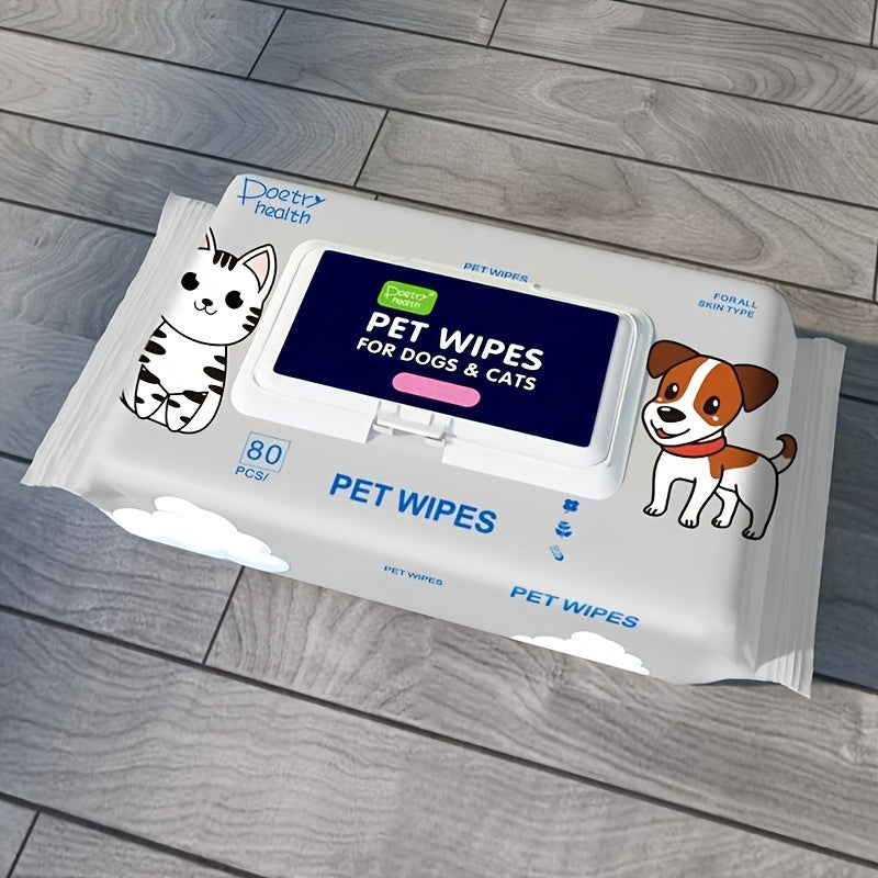 Hypoallergenic Pet Wipes - Gentle Grooming  Deodorizing for Dogs and Cats - ZOOMNSTORE