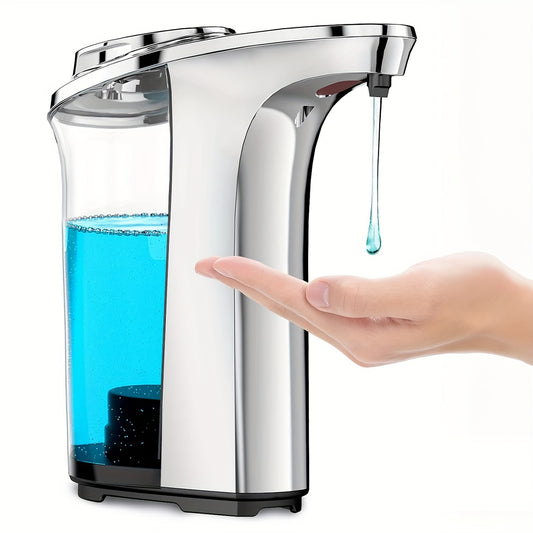 Automatic Touchless Soap Dispenser with 17oz Capacity Battery-Powered with 5 Adjustable Levels for Kitchen  Bathroom Batteries Not Included - ZOOMNSTORE