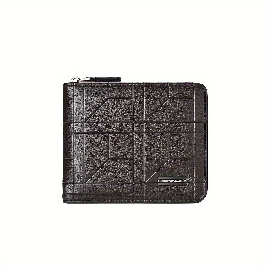 Large Capacity Mens Wallet - Short Design with Multiple Card Slots - ZOOMNSTORE