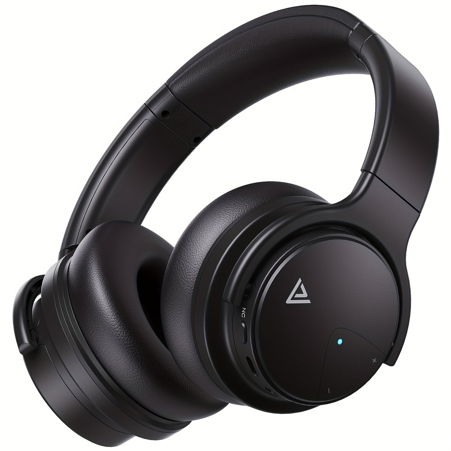 Lucurity Wireless Over-Ear Noise Cancelling Headphones - Deep Bass 20H Playtime Comfort Foam Crystal Clear Calls Black - ZOOMNSTORE