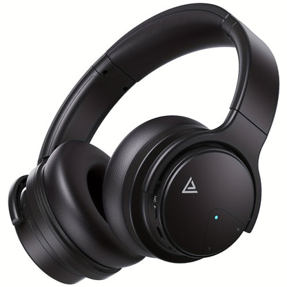 Lucurity Wireless Over-Ear Noise Cancelling Headphones - Deep Bass 20H Playtime Comfort Foam Crystal Clear Calls Black - ZOOMNSTORE