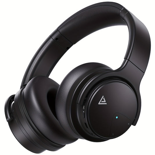 Lucurity Wireless Over-Ear Noise Cancelling Headphones - Deep Bass 20H Playtime Comfort Foam Crystal Clear Calls Black - ZOOMNSTORE