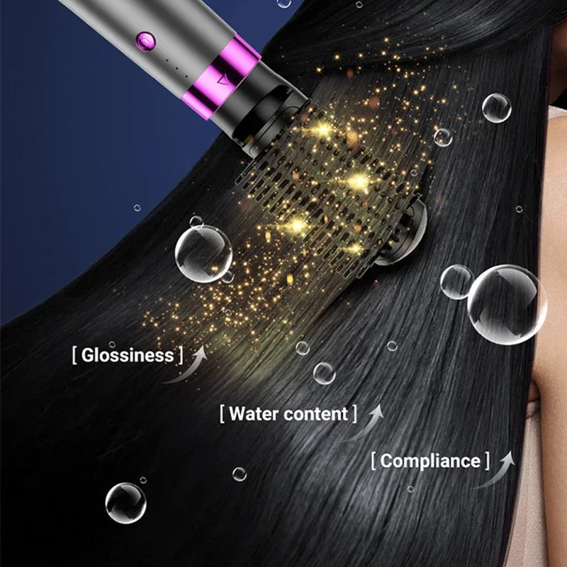 Electric Hair Dryer 5 in 1 Multifunctional Hair Straightener Negative Ion Hair Care Curler Blow Dryer Styling Set Strong Wind - ZOOMNSTORE