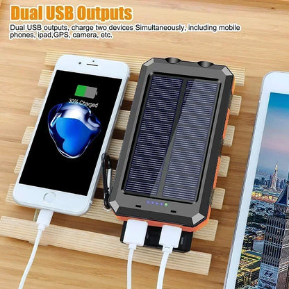 ONEPLUS 50000mAh Solar Power Bank Portable Charging Poverbank External Battery Charger Strong Light LDE Light for iphone Samsung - ZOOMNSTORE
