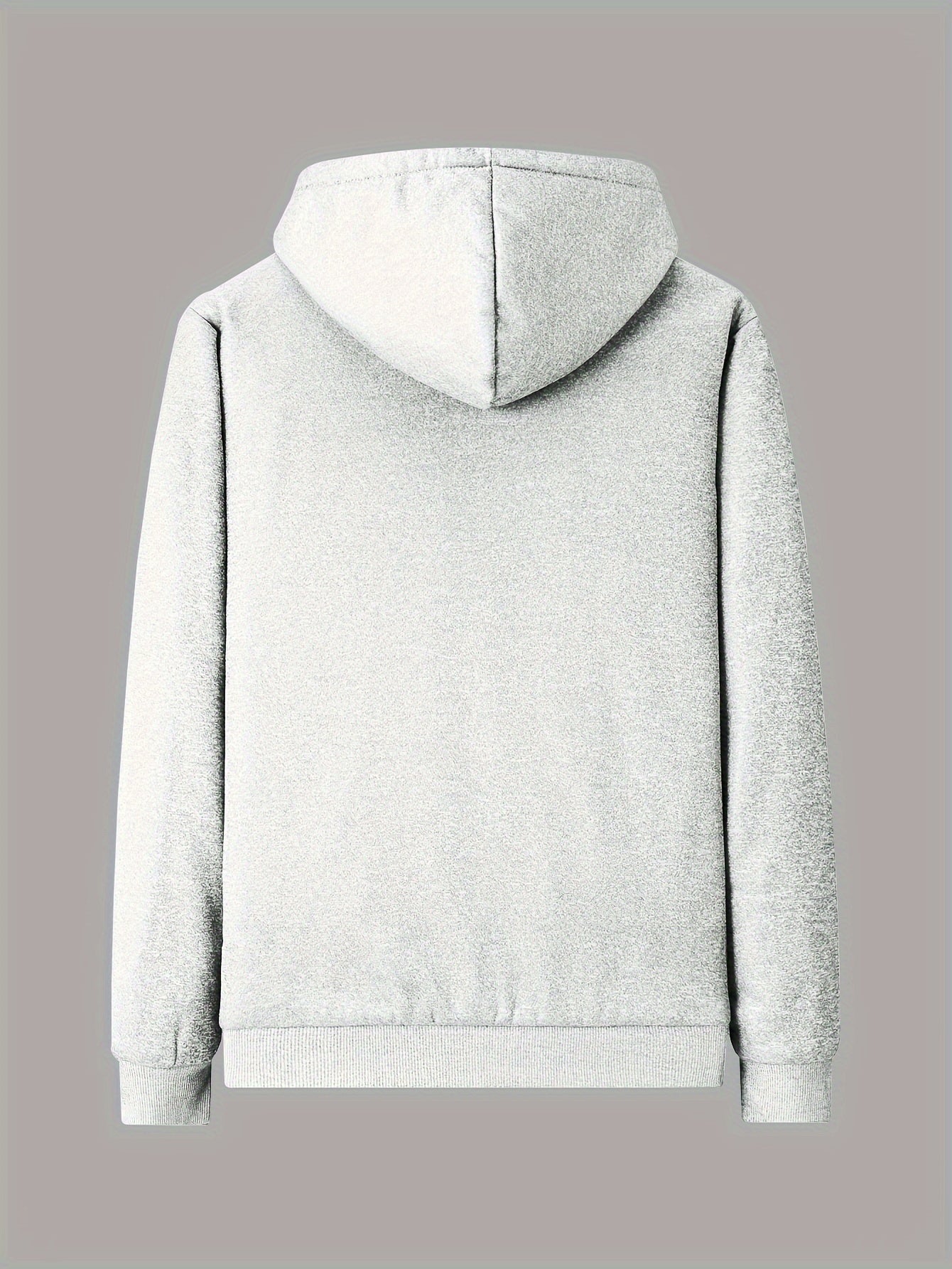 Mens Winter Fleece Hoodie - Hooded Zip-Up Jacket with Pockets Casual Outerwear - ZOOMNSTORE