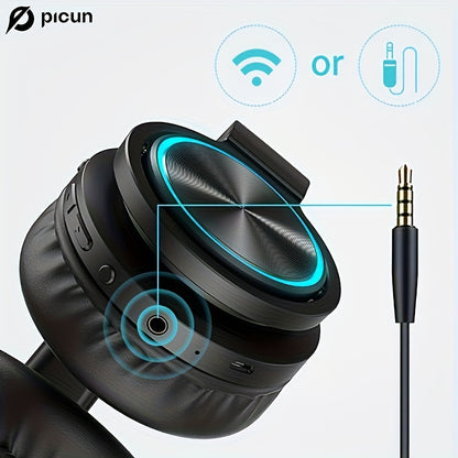 Picun B12 Wireless Headphones - Deep Bass Over Ear HD Stereo with 20H Playtime and Built-in Microphone - ZOOMNSTORE