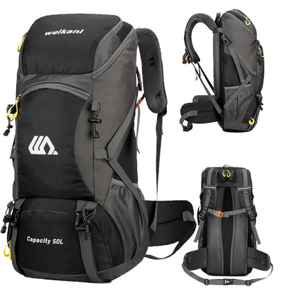 50L Waterproof Hiking Backpack - Large Travel Rucksack for Camping  Climbing - ZOOMNSTORE