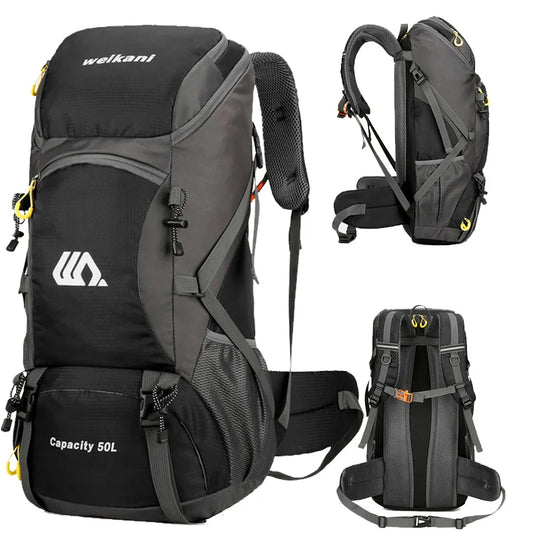 50L Waterproof Hiking Backpack - Large Travel Rucksack for Camping  Climbing - ZOOMNSTORE