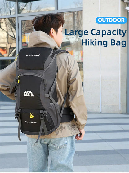 50L Waterproof Hiking Backpack - Large Travel Rucksack for Camping  Climbing - ZOOMNSTORE
