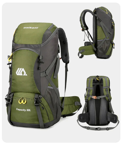 50L Waterproof Hiking Backpack - Large Travel Rucksack for Camping  Climbing - ZOOMNSTORE