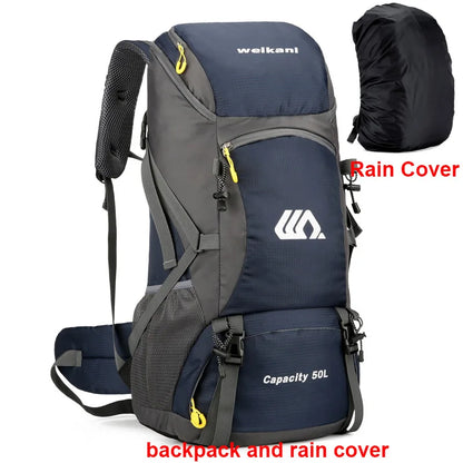 50L Waterproof Hiking Backpack - Large Travel Rucksack for Camping  Climbing - ZOOMNSTORE