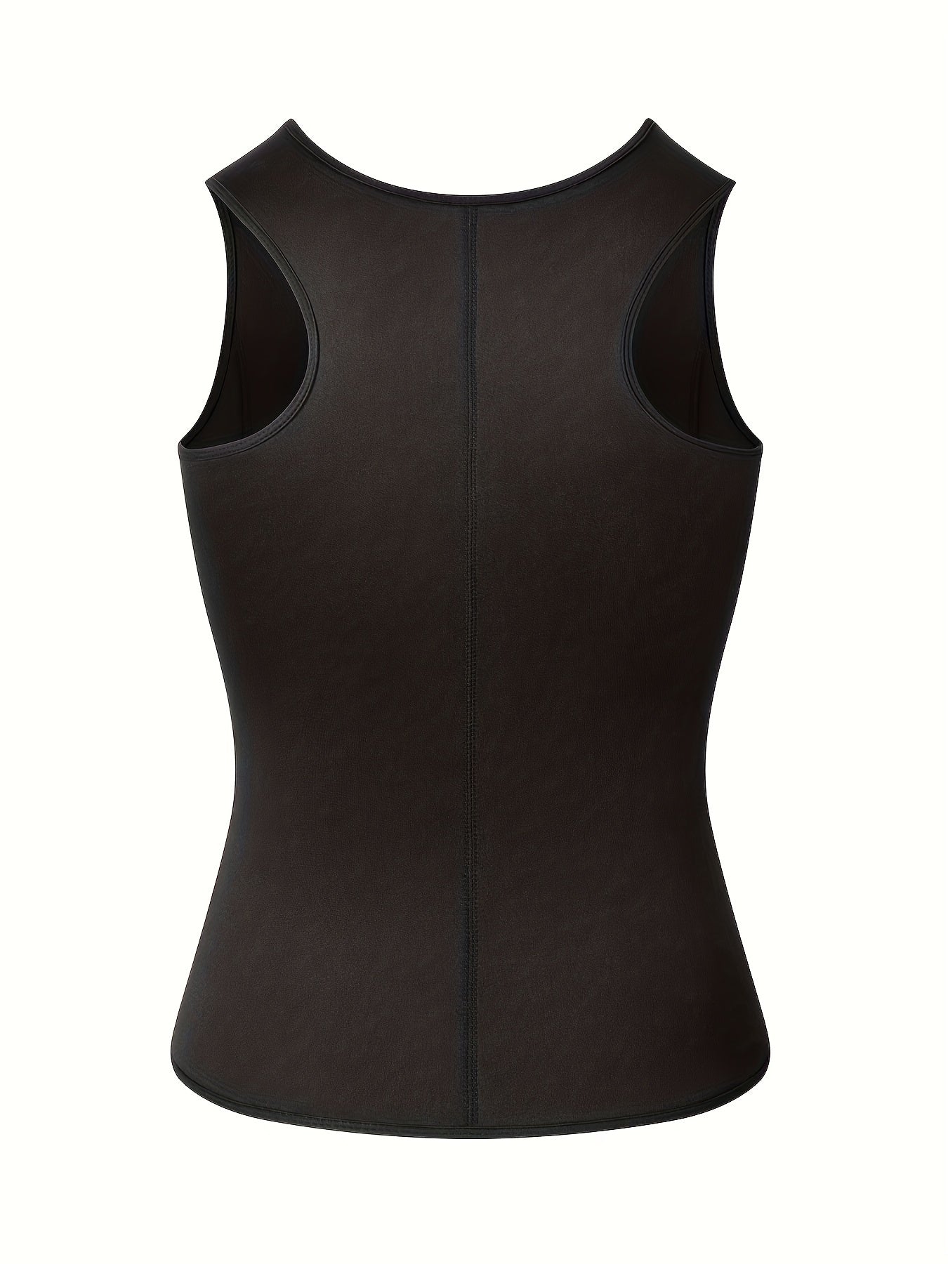 Mens Compression Zip-Up Athletic Vest - Slim Fit Gym Waist Trainer Tank Top - ZOOMNSTORE