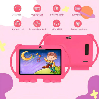 2025 New 5G WIFI 7-inch Children's Tablet 4GB+64GB ROM Drawing and Learning Portable Mini Tablet Quad Core Dual Cameras 4000mAh - ZOOMNSTORE