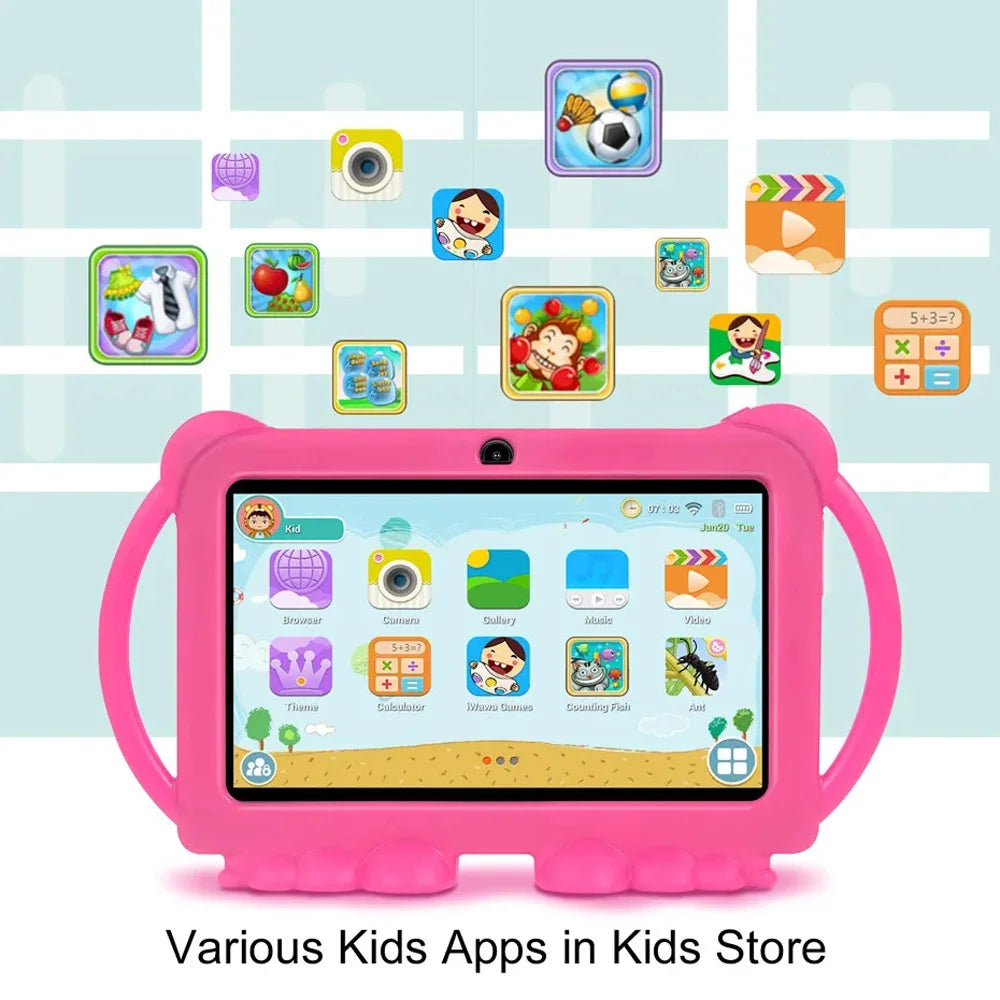 2025 New 5G WIFI 7-inch Children's Tablet 4GB+64GB ROM Drawing and Learning Portable Mini Tablet Quad Core Dual Cameras 4000mAh - ZOOMNSTORE