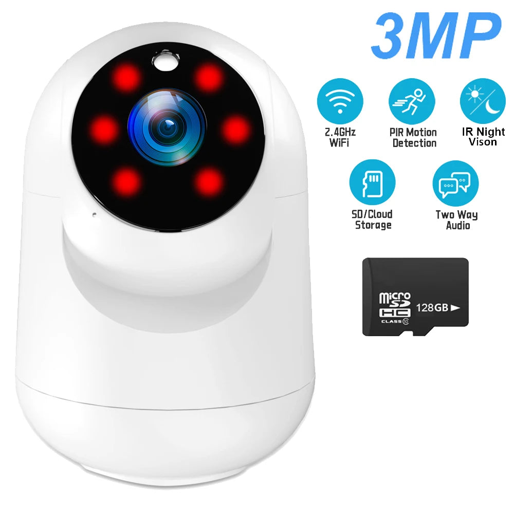 5MP WiFi Indoor Security Camera - AI Motion Detection Baby Monitor - ZOOMNSTORE