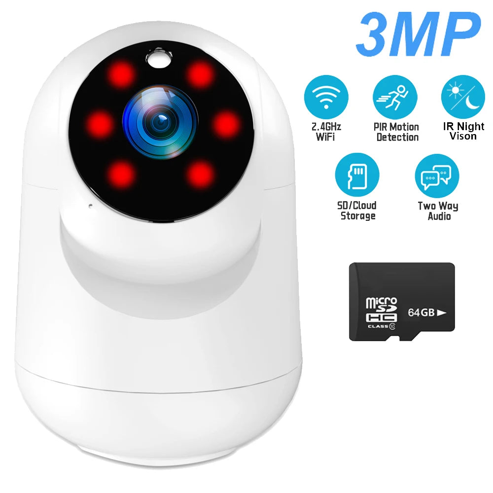 5MP WiFi Indoor Security Camera - AI Motion Detection Baby Monitor - ZOOMNSTORE